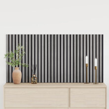 vidaXL Wall Panels 2 pcs Grey 60.5 x 60 cm