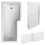 Balterley L Shape 1700x850 Shower Bath Set - Front Panel & Chrome Fixed Return Screen with Towel Rail, Right Hand 8