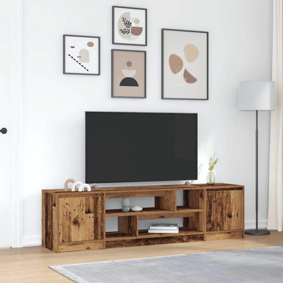 Vidaxl Tv Cabinet Old Wood 188.5X41x50 Cm Engineered Wood
