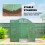 2x3m Walk-in Polytunnel Greenhouse, Hinged Door 8