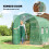 2x3m Walk-in Polytunnel Greenhouse, Hinged Door 5