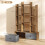 12 Shelf Storage Unit, with Drawers - Brown 3