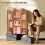 12 Shelf Storage Unit, with Drawers - Brown 4