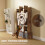 12 Shelf Storage Unit, with Drawers - Brown 5