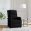 VidaXL vidaXL Recliner Chair Black Fabric 1