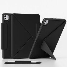 Dobbeltsidet magnetisk læderetui til iPad 10. generation (10,9 tommer) / iPad 11 (A16) [2025 model] - Sort