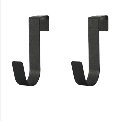 Robuste Über-die-Tür-Haken, 2er-Pack Black 1