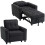 3-in-1 Single Sofa Bed, Convertible Sleeper Chair Bed - Black 1