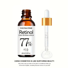 (40ML) Professional Retinol Complex Duo 2x Skincare Serums with Niacinamide & Collagen, Visibly Minimize Wrinkles, Fine Lines,