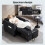 3-in-1 Single Sofa Bed, Convertible Sleeper Chair Bed - Black 8