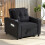 3-in-1 Single Sofa Bed, Convertible Sleeper Chair Bed - Black 4