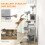 PawHut PawHut Cat Tree, 192 cm Multi-Level Cat Tower for Indoor Kittens 6