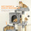PawHut PawHut Cat Tree, 192 cm Multi-Level Cat Tower for Indoor Kittens 7