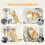 PawHut PawHut Cat Tree, 192 cm Multi-Level Cat Tower for Indoor Kittens 8