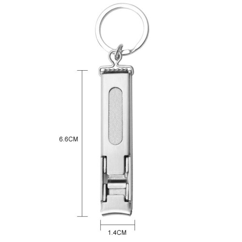 Stainless Steel Folding Nail Clipper - Silver 1