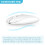 Wireless Mouse - 2.4G Silent Optical Mouse White 2