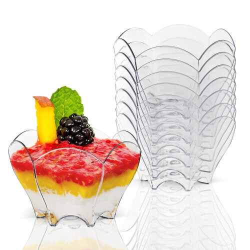 25er Pack | Dessertbecher aus Klarplastik | 90 ml 1