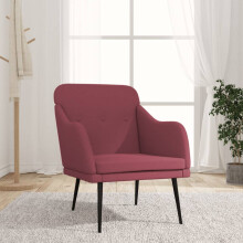 vidaXL Armchair Wine Red 63x76x80 cm Fabric