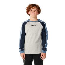 (8 Yrs, Grey Marle) Rip Curl Kids Archive Sandman Long Sleeve T-Shirt