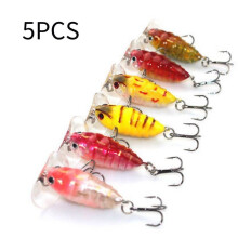 (5PCS)Bionic Köderhaken bunt Angeln Barsch Blackfish Welse Hering Tilapia Karpfen