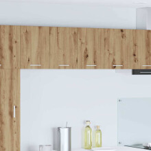 vidaXL Hängeschrank 2 stk. Artisan-Eiche und Weiß Holzwerkstoff