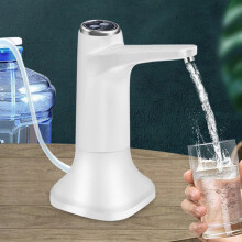 2X Bouteille D'Eau électrique avec Distributeur D'Eau USB de Base Distributeur de Bouteille de Seau de Pompe Gris Foncé