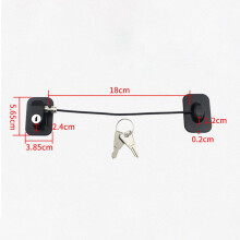 3X Baby Safety Window Restrictors with Safety Lock Cable, No Screws Required to Avoid Damage and Protect the Safety
