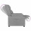 VidaXL vidaXL Recliner Chair Light Grey Fabric 5
