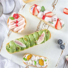 30Pcs Oval Tartlet Molds Perforated Tart Molds for Baking Stainless Steel Round Form Ring for Tart Mousse Pies Quiche