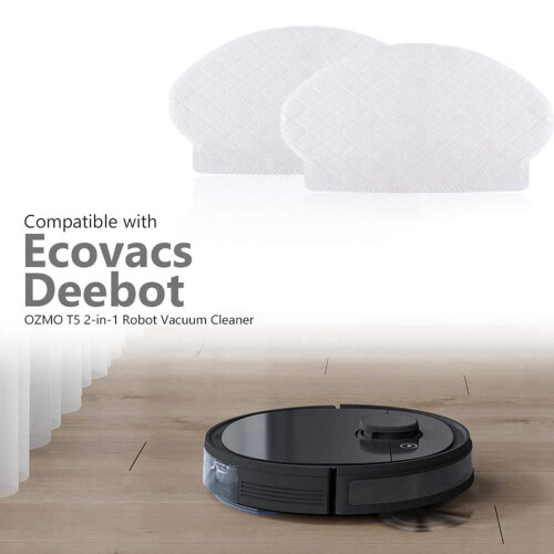 100 Pack Disposable Mopping Pads Compatible for  Deebot OZMO N7 / T5 / OZMO 920 / OZMO 950 Robot Vacuum Cleaner 1