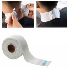 10 Neck Hair Cutting Collar Ruffles Strip Roll Paper Hygiene Salon Barber Dispose