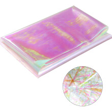 40 Pieces 59 cm x 57 cm Cellophane Wrap Paper Iridescent Film Gift Wrap Rainbow Flower Wrapping Packaging Paper Come