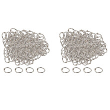 200Pcs 19mm Loose Leaf Binder Rings Key Rings Book Rings Binder Rings for Scrapbook/Album/