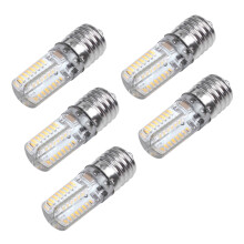 5X E17 Socket 5W 64 Lampe LED Ampoule 3014 SMD Lumiere Blanc Chaud AC 110V-220V