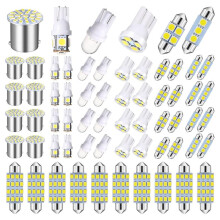 70-Teiliges LED-Innenraumbeleuchtungsset für Autos, Inklusive Deckenleuchte (31, 36, 41 mm, 12 V, DE3175) für Heckklappe, Kofferraum, Handschuhfach