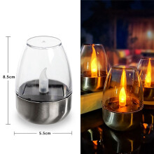 Luz Solar de Vela Ao Ar Livre LED Gramado Deck Decoração de Halloween Luz Noturna À Prova D'Água Jardim Luz Solar C
