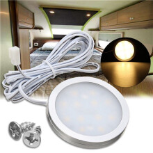 3X 12V LED Light Rv Trailer Boat Interior Ceiling Down Roof Lamp Warm White