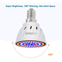 Ampoule de Culture 80 LED à Complet 220 V pour Plantes D'IntéRieur Plantes Succulentes Fleurs Serre Hydroponique, B22