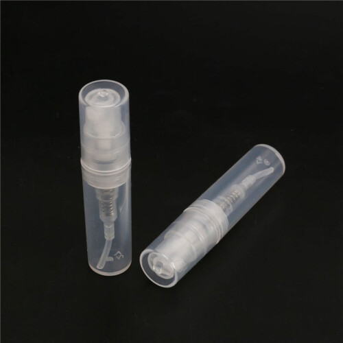120Pcs Clear 2Ml Atomizer Plastic Bottle Spray Disposable Perfume Empty Sample Bottle for Travel Party