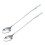 2X Stainless Steel Tableware Long Handle Scoop Teaspoon 10 inch 1