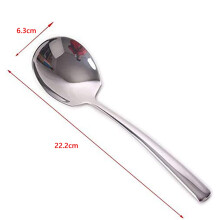 6 Pcs Serving Spoon, Spoons Silverware, Cooking Spoon,22.2X6.3Cm & 25X7.2Cm