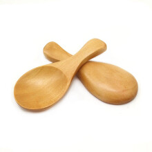 16Pcs Small Wooden Salt Spoon Solid Wood Condiments Spoon Handmade Honey Teaspoon Seasoning Sugar Coffee Tea Jam Mustard