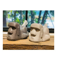 Tissue Box Statue, Tissue Case, Funny Gift, Tissue Stand,Birthday Gift, Good Lucky Goods, Funny Goods, Dark Gray