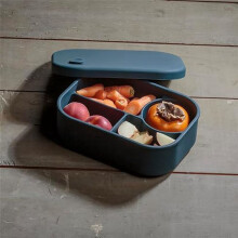 Bento Box, Lekvrije Box voor Voedselopslag, Snackcontainer, Siliconen Voedselhouder, Magnetronverwarming, Lunchbox voor Kind Volwassene-C