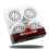 4 PeçAs 1.9 Polegadas PláStico 52 mm Aro Do Cubo da Roda para Carro RC 1/10 -Road Drift  HPI  RedCat Sakura HSP, Branco 1