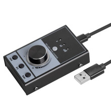 Geluidskaart Computer Multi Media Volumeregelaar Audio-Interface voor Pc Laptop Android Streaming Video Mute-Bediening