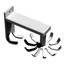 Kitchen Utensils Holder Practical Rotary Tool Hook Holder Wall Mounted Cooking Utensil Rack Rotatable Heavy Duty Hooks A