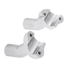 Chrome 3.5Inch Tall Pullback Handlebar Risers for Softail Dyna Sportster Touring Pullback Aluminum Straight