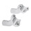 Risers de Guiador Pullback Altos Cromados de 3,5 Polegadas para  Softail Dyna Sportster Touring Pullback AlumíNio Reto 1