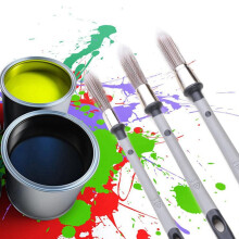 3Pcs Small Paint Brush, Paint Brushes for Walls, Touch , Baseboards, Paint Brush for House Wall Corners
